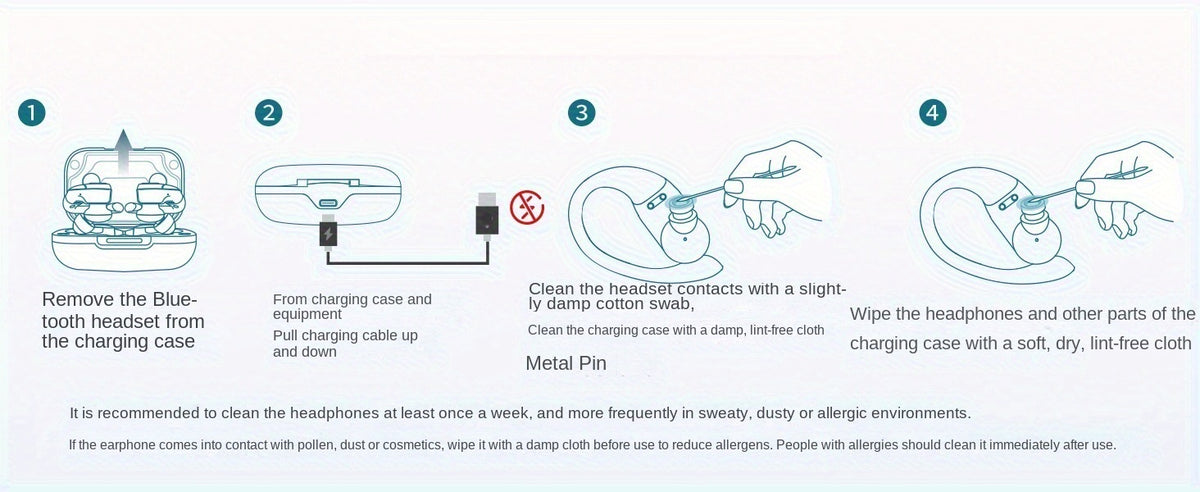 Wireless Bluetooth Sports Running Earbuds – Long Range, IPX7 Waterproof