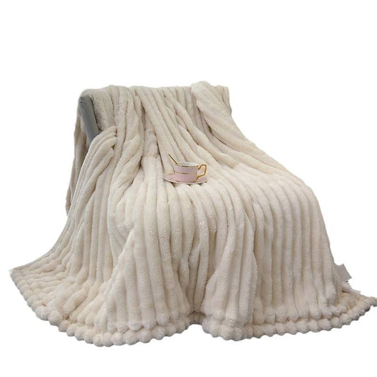 Cozy Fleece Throw Blanket – Soft Oversized Nap Blanket
