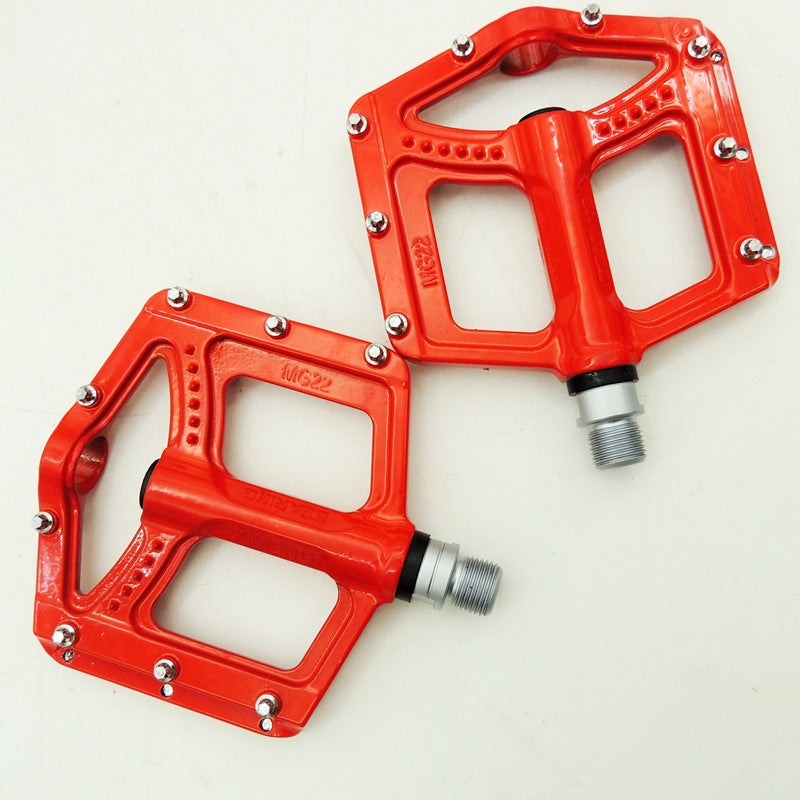 MG-22 Mountain Bike Pedals – Aluminum Alloy with Chrome Molybdenum Steel Axle & 3-Bearing System