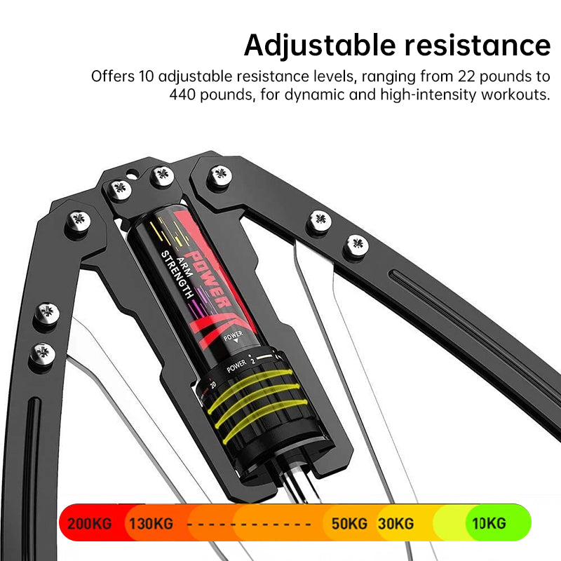Adjustable Hydraulic Arm Trainer for Chest & Arm Workouts