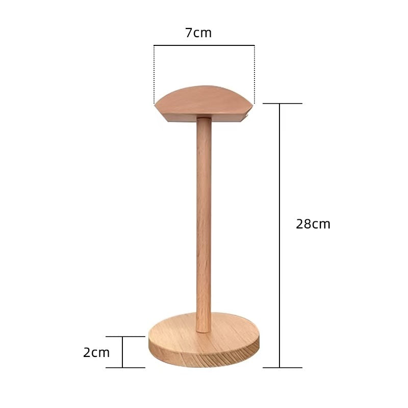 KOF Pattern Solid Wood Headphone Stand for Over-Ear Headphones