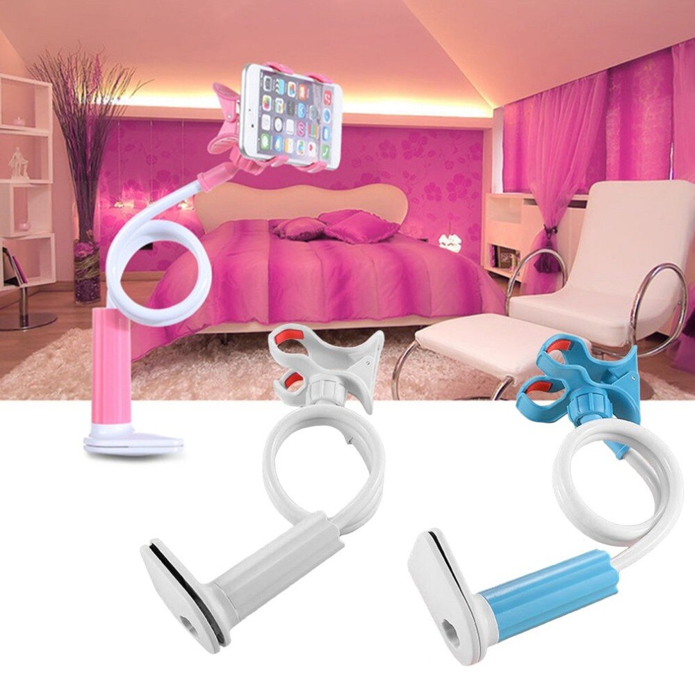 360° Flexible Long-Arm Phone Holder for Desk, Bed & Car