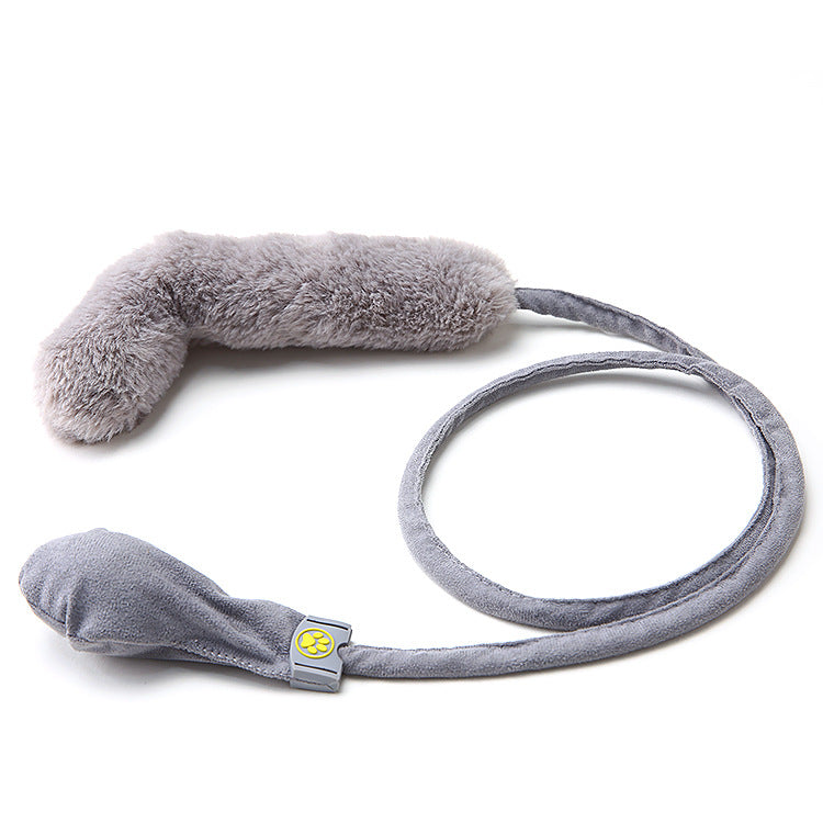 130cm Elastic Bungee Cat Teaser Wand – Plush Fluffy Teaser Head, Spring-Action Cord, Hands-On Interactive Play | Cats | 5 Styles