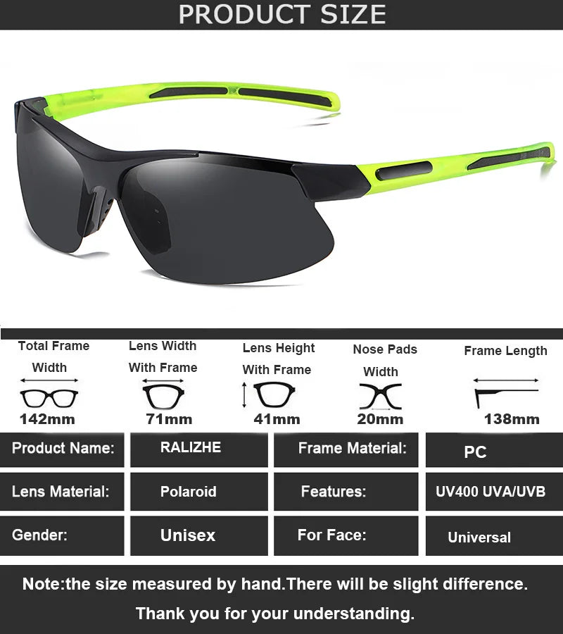 Polarized Sport Sunglasses | UV400 | Flexible Frame | 11 Colors