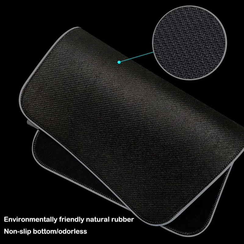 RGB LED Gaming Mouse Pad with Non-Slip Rubber Base, 4 mm
