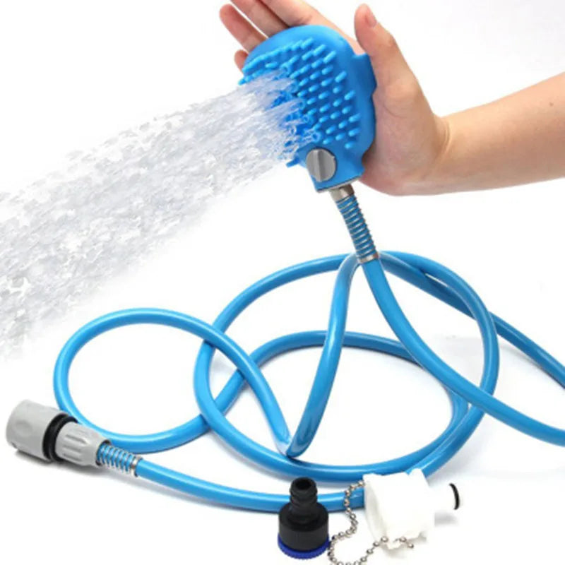 Wearable Pet Bathing Brush & Sprayer Glove – 3-in-1 Spray, Scrub & Massage | 2.5M Hose | Dogs, Cats & Horses