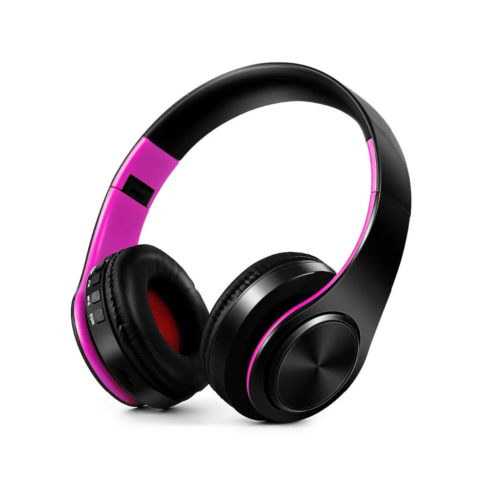 Foldable Bluetooth 5.0 Wireless Headphones with MP3, FM Radio and Microphone