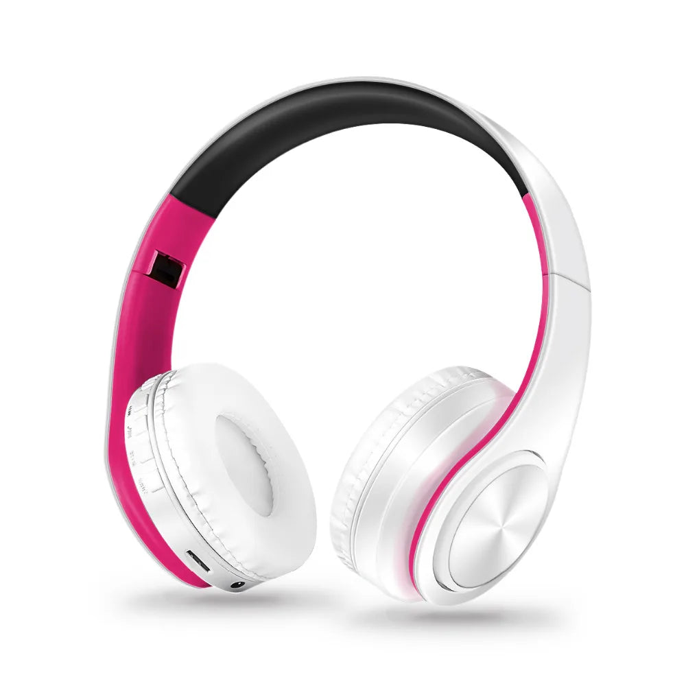 Foldable Bluetooth 5.0 Wireless Headphones with MP3, FM Radio and Microphone