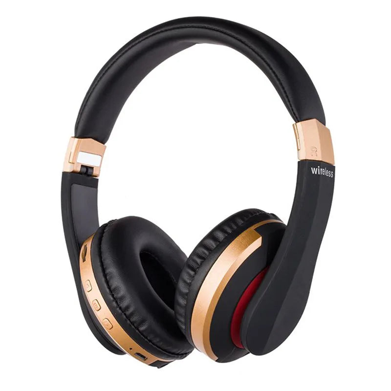 MH7 Foldable Wireless Bluetooth Headphones with Mic – TF Card, FM Radio & AUX Support