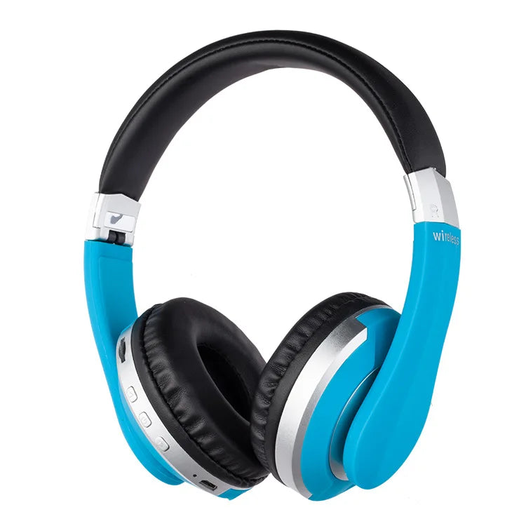 MH7 Foldable Wireless Bluetooth Headphones with Mic – TF Card, FM Radio & AUX Support