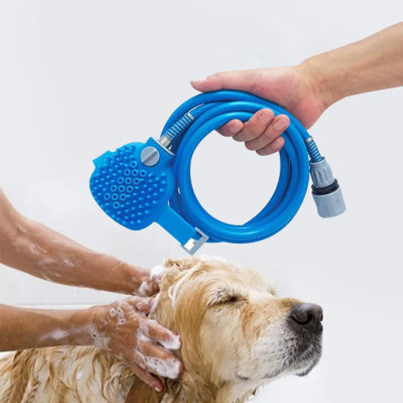 Wearable Pet Bathing Brush & Sprayer Glove – 3-in-1 Spray, Scrub & Massage | 2.5M Hose | Dogs, Cats & Horses