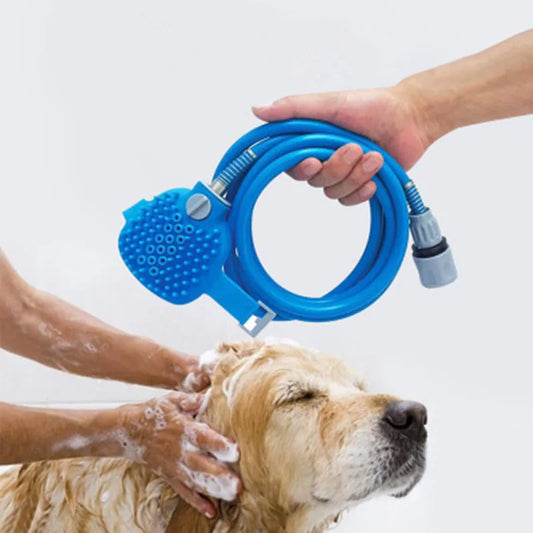 Wearable Pet Bathing Brush & Sprayer Glove – 3-in-1 Spray, Scrub & Massage | 2.5M Hose | Dogs, Cats & Horses