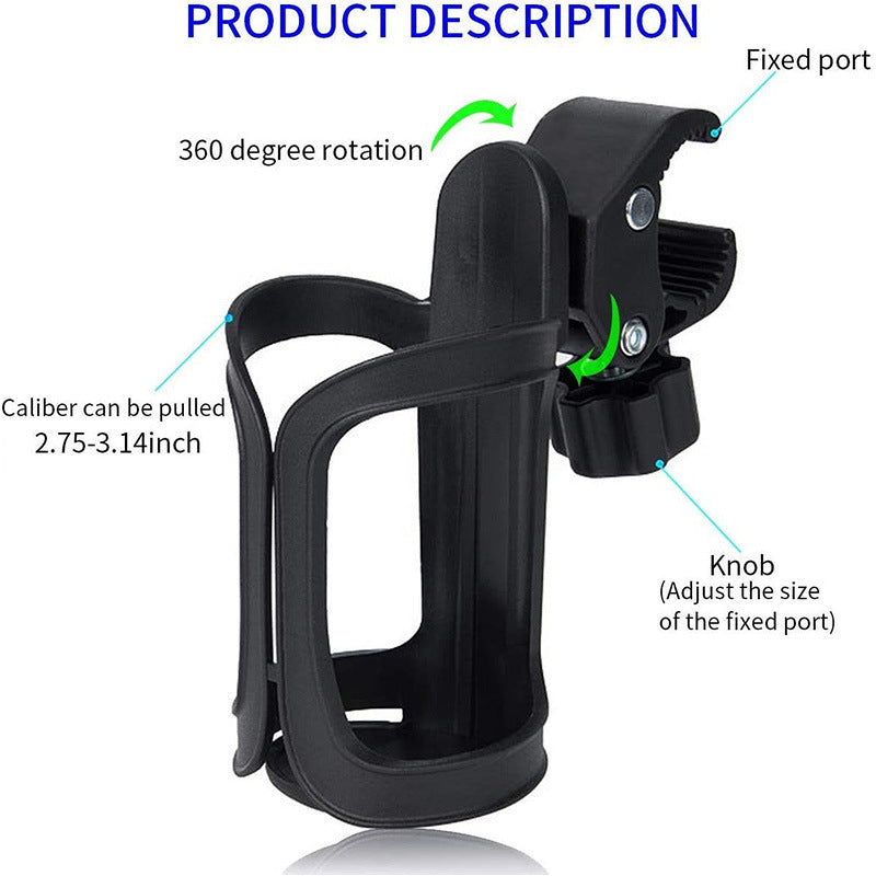 360° Adjustable Clamp-On Bottle Holder