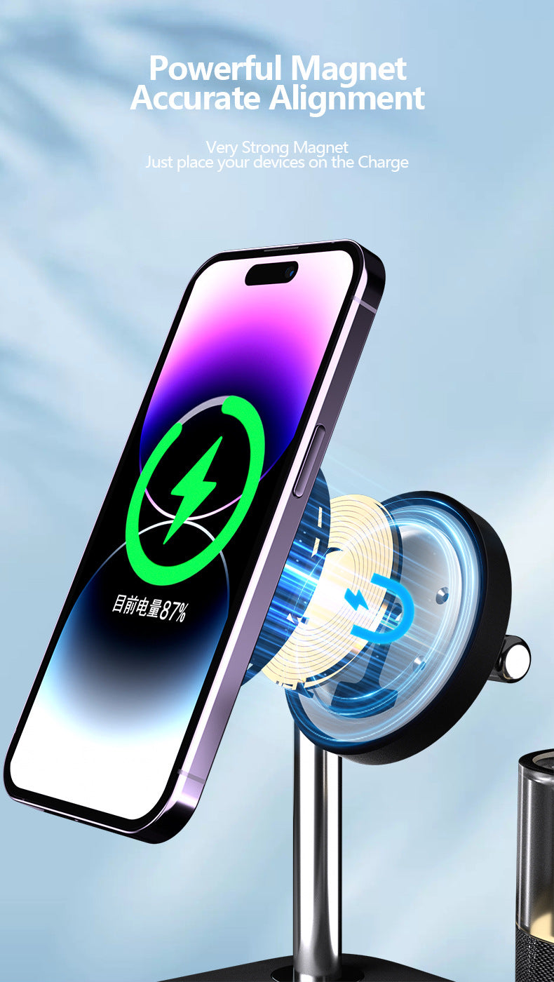 3-in-1 Magnetic Wireless Charger – 25W Fast Charging Station for iPhone, Apple Watch & AirPods
